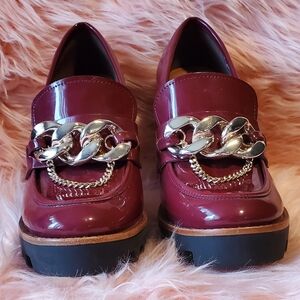 Antonio Melani Palmer Lug Sole Platform Loafer Pumps 